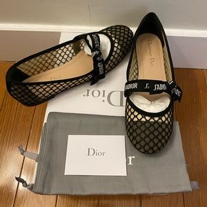 **SOLD** Dior Miss J’adior Mesh Ballet Flats 37